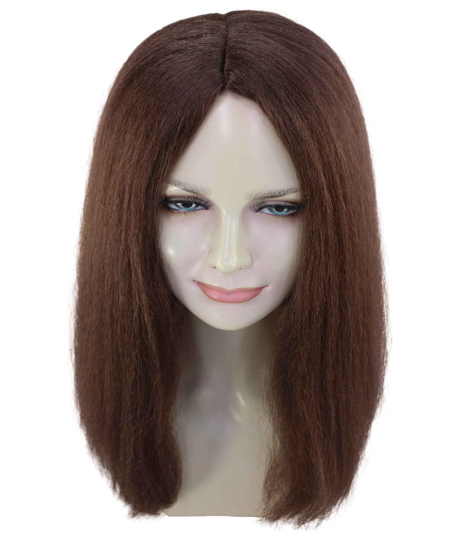 BC Adult Women's Brown Color Straight Medium Length Classic Hippie Wig