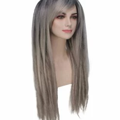 BC Grey Shadow | Women's Grey Color Straight Long Length Trendy Grey Shadow Wig