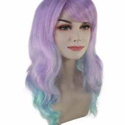 BC Pastel Ombre | Women's Multi Color Curly Shoulder Length Trendy Pastel Ombre Wig