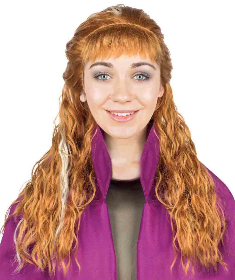 BC Adult Women's Brown Color Wavy Long Length Trendy Iconic Artic Princess Wig