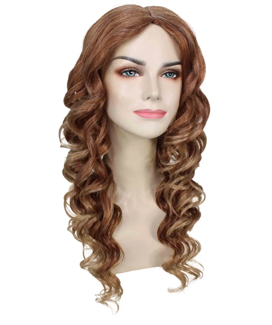 BC Ombre Alice | Women's Brown Color Wavy Shoulder Length Trendy Ombre Alice Wig