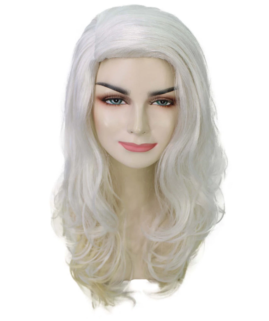 Adult Women's 22" Inch Long Length Wavy Halloween Make Up Artist Influencer Wig, Synthetic Soft Fiber Blonde Costume Hair | HPO