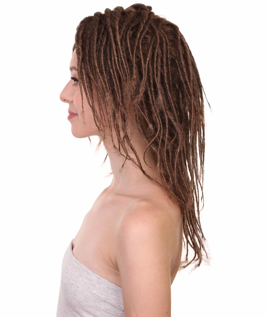 HPO Human Hair Dreadlock Wig | Fashion Wig | Premium Breathable Capless Cap Women's
