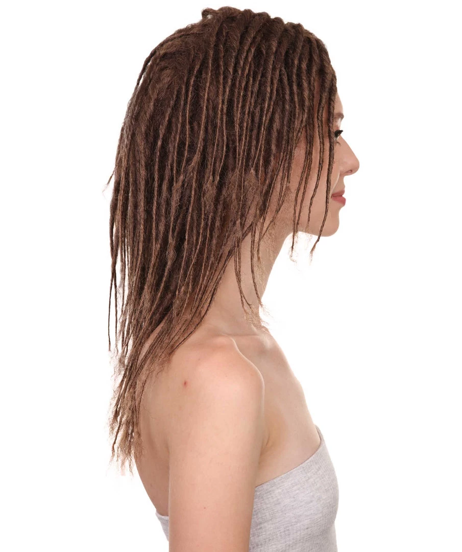 HPO Human Hair Dreadlock Wig | Fashion Wig | Premium Breathable Capless Cap Women's