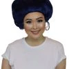 HPO Women's TV Movie Character Wig | Dark Blue Wigs | Premium Breathable Capless Cap