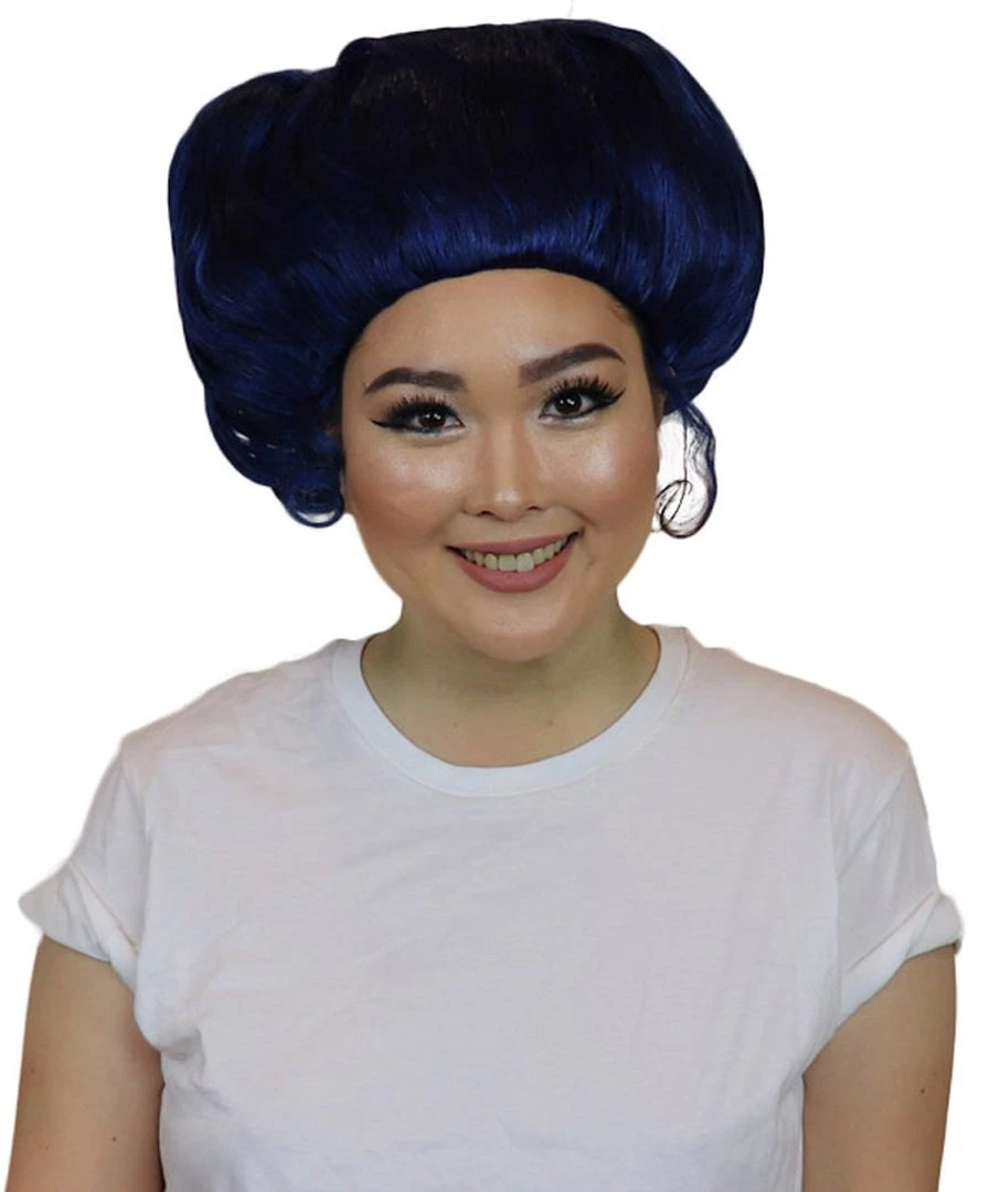HPO Women's TV Movie Character Wig | Dark Blue Wigs | Premium Breathable Capless Cap