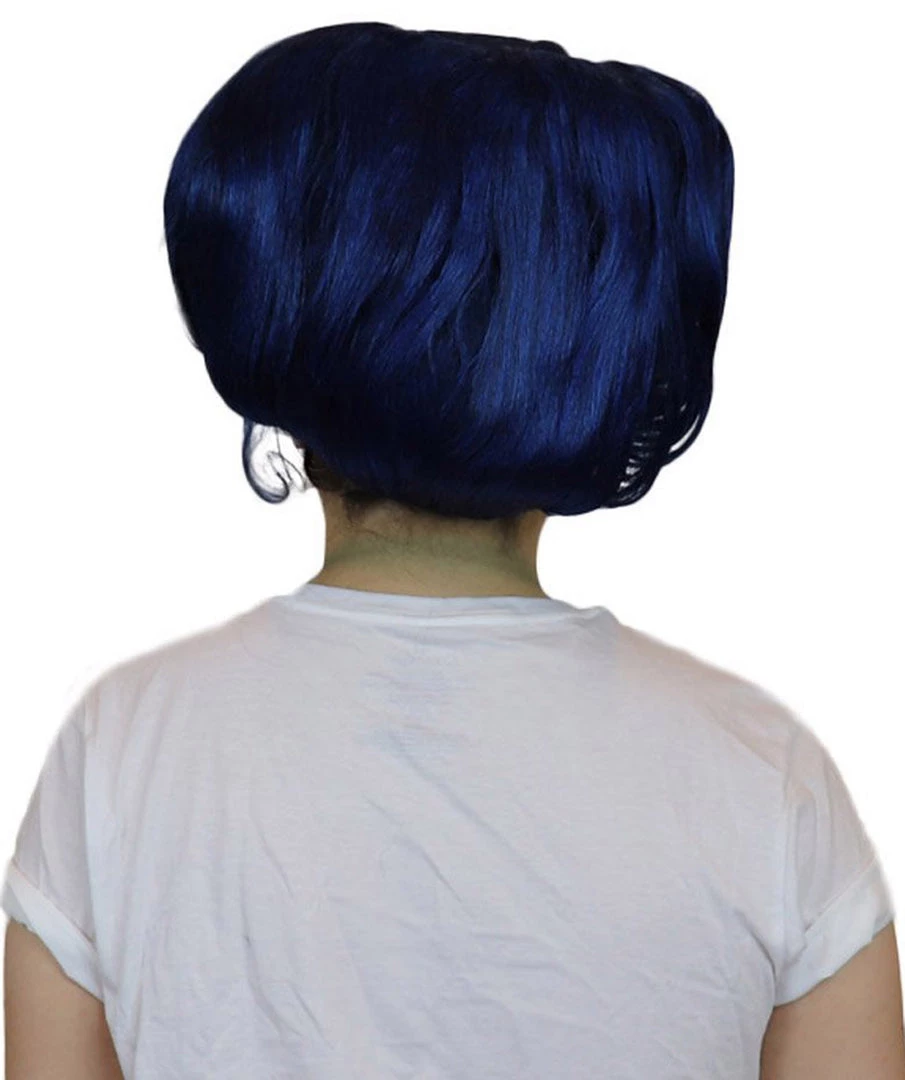 HPO Women's TV Movie Character Wig | Dark Blue Wigs | Premium Breathable Capless Cap