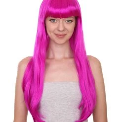 HPO Long Bob Womens Wig | Fancy Party Event Ready Halloween Wig (Lots Of Color Options) | Premium Breathable Capless Cap