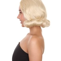 HPO Mad Men January Jones Wig | Blond Fancy Cosplay Halloween Wig | Premium Breathable Capless Cap