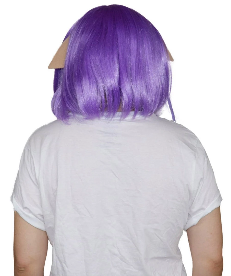 HPO Womens Inkling Girl Wig And Ears With Mask Set | Video Game Wigs | Premium Breathable Capless Cap