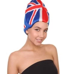 FLAGWIGS Women's Flag Troll Wigs | United Kingdom | Premium Breathable Capless Cap
