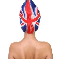 FLAGWIGS Women's Flag Troll Wigs | United Kingdom | Premium Breathable Capless Cap