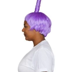 HPO Animation Creature Wig | Purple Sexy Cosplay Party Halloween Wig | Premium Breathable Capless Cap