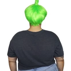 HPO Animation Creature Mens Wig | Green Sexy Cosplay Party Halloween Wig | Premium Breathable Capless Cap Women's