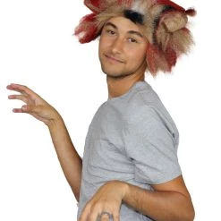 HPO Musical Tri-Color Unisex Wig | Super Size Furry Animal Character Cosplay Halloween Wig | Premium Breathable Capless Cap Women's