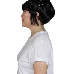 HPO Women's Womens Candy Girl Wig | Black TV/Movie Wigs | Premium Breathable Capless Cap