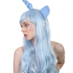 HPO Unicorn Women's Wig | Sexy Cosplay Party Halloween Wig | Premium Breathable Capless Cap