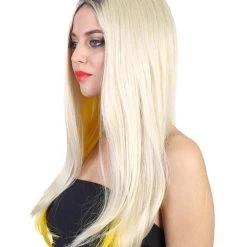 HPO Evil Bride Adult Women's Wig | Blond Cosplay Halloween Wig | Premium Breathable Capless Cap