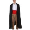 HPO Adult Men's One Piece Hair Costume | Red,Black & Brown Cosplay Costume