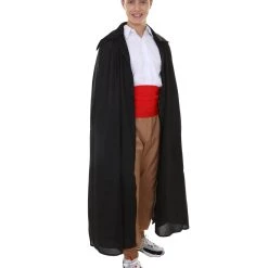 HPO Adult Men's One Piece Hair Costume | Red,Black & Brown Cosplay Costume