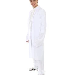HPO Adult Men's Chinese Traditional Martial Arts Kung Fu Uniform Costume | White Cosplay Costume