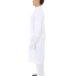 HPO Adult Men's Chinese Traditional Martial Arts Kung Fu Uniform Costume | White Cosplay Costume
