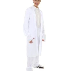 HPO Adult Men's Chinese Traditional Martial Arts Kung Fu Uniform Costume | White Cosplay Costume