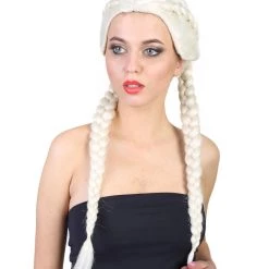 HPO Celebrity Womens Boxer Braid Wig | Blonde Celebrity Wig | Premium Breathable Capless Cap
