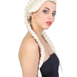 HPO Celebrity Womens Boxer Braid Wig | Blonde Celebrity Wig | Premium Breathable Capless Cap