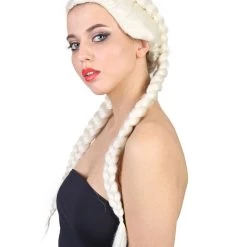 HPO Celebrity Womens Boxer Braid Wig | Blonde Celebrity Wig | Premium Breathable Capless Cap