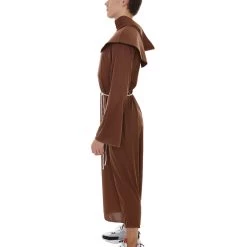 HPO Adult Men's Monk Religious Costume | Brown Cosplay Costume