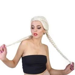 HPO Celebrity Womens Boxer Braid Wig | Blonde Celebrity Wig | Premium Breathable Capless Cap