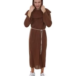 HPO Adult Men's Monk Religious Costume | Brown Cosplay Costume