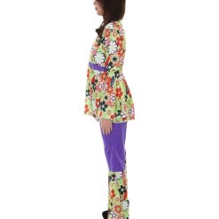 HPO Adult Women's Hippie 3Pc Costume | Multi Color Halloween Costume