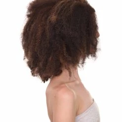 HPO Short Afro Kinky Curly Unisex Wig | Party Ready Fancy Cosplay Halloween Wig | Premium Breathable Capless Cap Women's