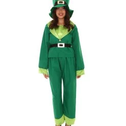 HPO Adult Women's Leprechaun St. Patricks Day Costume | Green Cosplay Costume