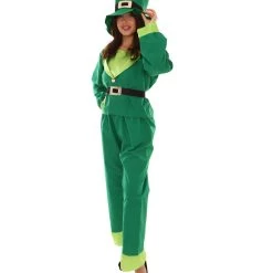 HPO Adult Women's Leprechaun St. Patricks Day Costume | Green Cosplay Costume