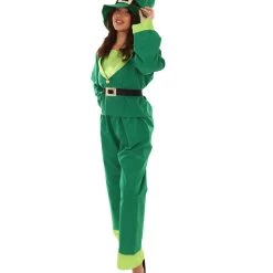 HPO Adult Women's Leprechaun St. Patricks Day Costume | Green Cosplay Costume