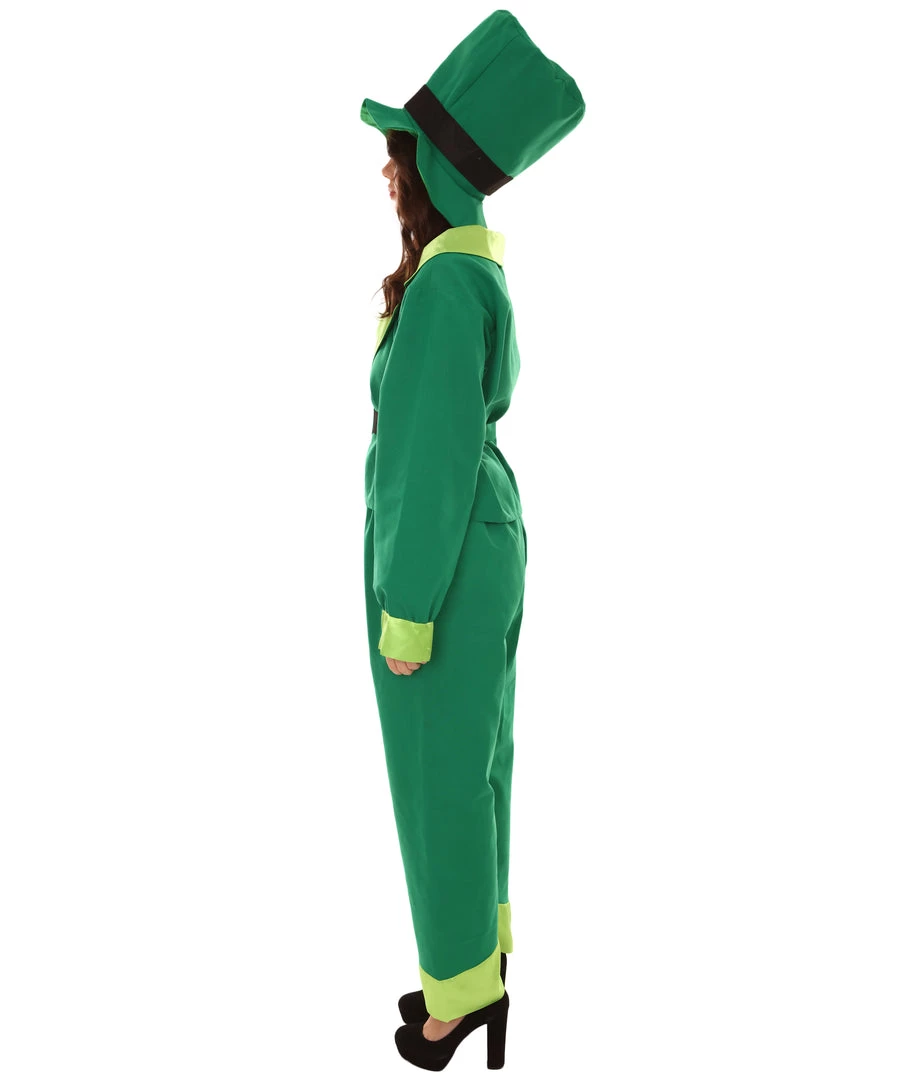HPO Adult Women's Leprechaun St. Patricks Day Costume | Green Cosplay Costume