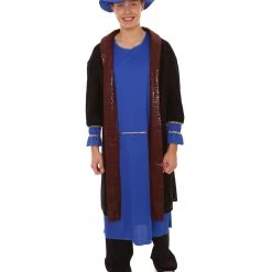 HPO Adult Men's Leonardo Da Vinci Painter Artitst Costume | Blue Cosplay Costume