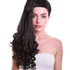 HPO Womens TV Movie Character Wig | Black Wigs | Premium Breathable Capless Cap