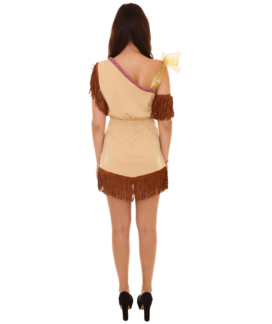 HPO Adult Women's Native American Beauty Costume | Blonde Cosplay Costume