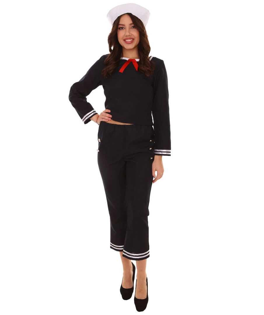 HPO Adult Women's Sailor Costume | Navy Cosplay Costume