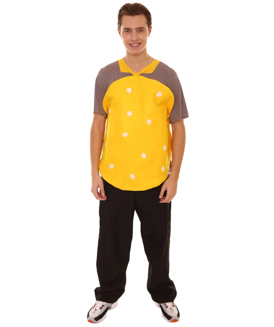 HPO Adult Men's Burger Carton TV/Movie Costume | Multi Halloween Costume