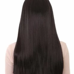 HPO Black Witch Womens Wig | Long Horror Cosplay Halloween Wig | Premium Breathable Capless Cap