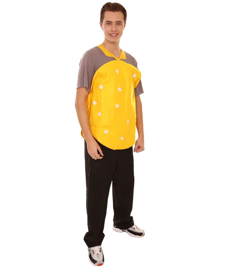 HPO Adult Men's Burger Carton TV/Movie Costume | Multi Halloween Costume