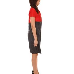 HPO Adult Women's Gangster Girl Costume | Red And Black Halloween Costume