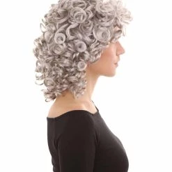 HPO Men's Womens Medium Curly Olympian Lady Wigs Collections | Cosplay Halloween Wigs | Premium Breathable Capless Cap