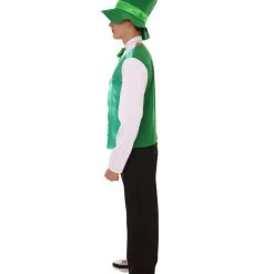 HPO Adult Men's Irish Leprechaun Costume | Green And Black Cosplay Costume