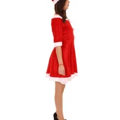 HPO Adult Women's Cute Santa Claus Xmas Dress Costume | Red Cosplay Costume